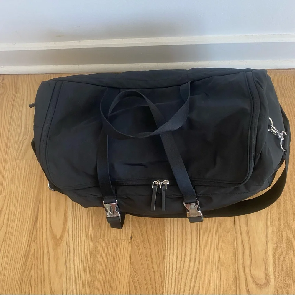 Calvin Klein Black CK Nylon Reissue Duffel Bag Gym Travel Weekender 205W39NYC